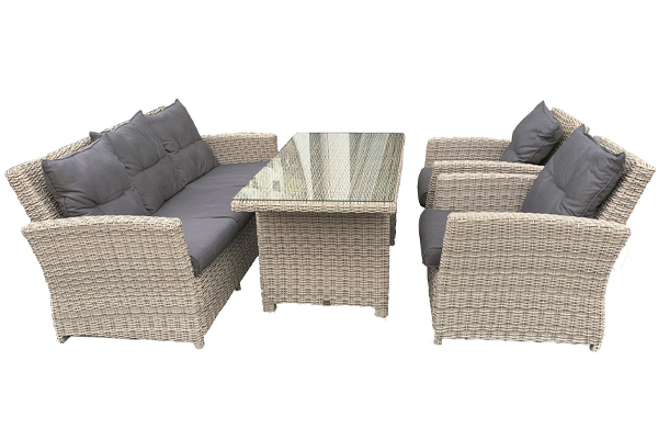 SenS-Line Wicker Diningset/loungeset Amaro - Showmodel - Woerden & Wommelgem- - Wicker- Sens-Line