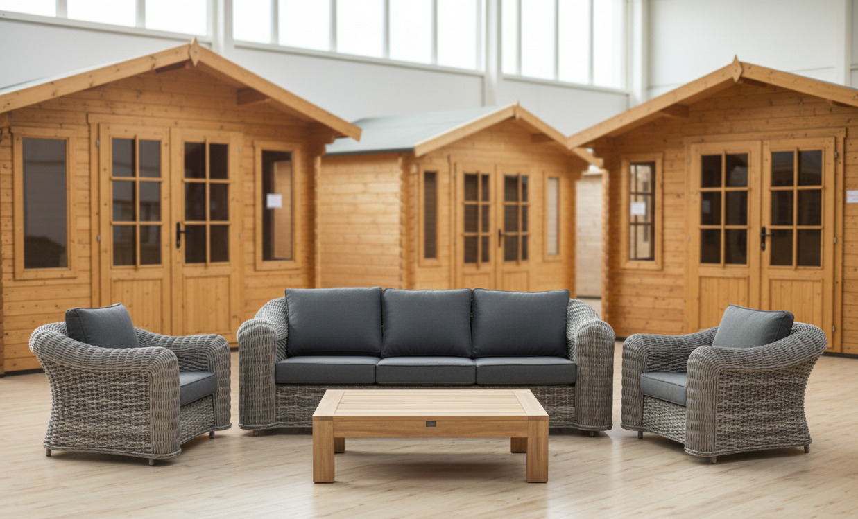 SenS-Line Wicker Loungeset DaVinci 4-delig - Showmodel Hoofddorp, Amersfoort & Wommelgem- - Wicker- Sens-Line